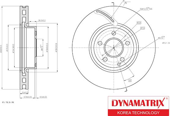 Dynamatrix DBD1692 - Bremžu diski autodraugiem.lv