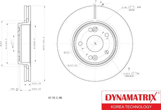 Dynamatrix DBD1182 - Bremžu diski autodraugiem.lv