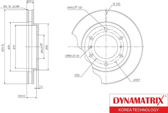 Dynamatrix DBD1818 - Bremžu diski autodraugiem.lv