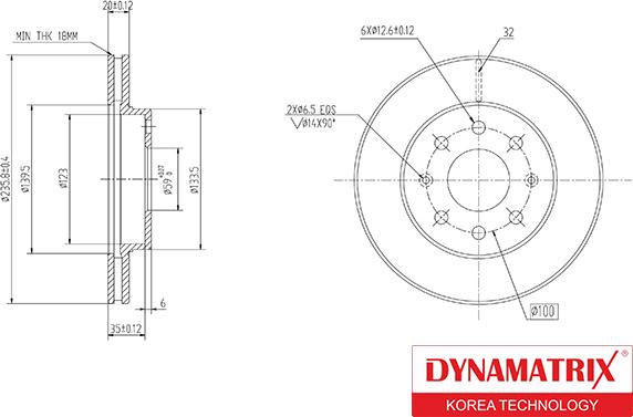Dynamatrix DBD1279 - Bremžu diski autodraugiem.lv