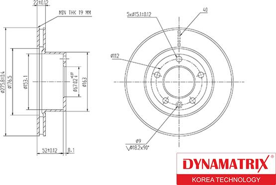 Dynamatrix DBD860 - Bremžu diski autodraugiem.lv