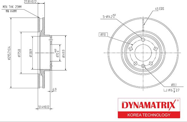 Dynamatrix DBD330 - Bremžu diski autodraugiem.lv