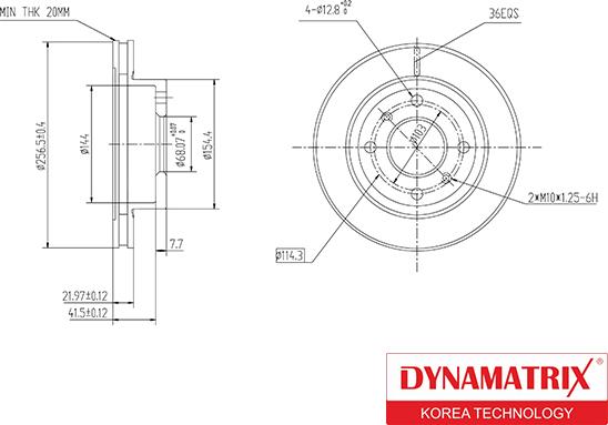 Dynamatrix DBD260 - Bremžu diski autodraugiem.lv