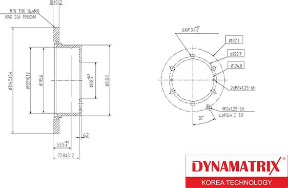 Dynamatrix DBD715 - Bremžu diski autodraugiem.lv