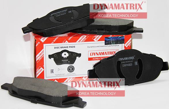 Dynamatrix DBP4003 - Bremžu uzliku kompl., Disku bremzes autodraugiem.lv