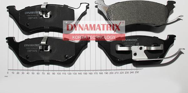 Dynamatrix DBP1475 - Bremžu uzliku kompl., Disku bremzes autodraugiem.lv
