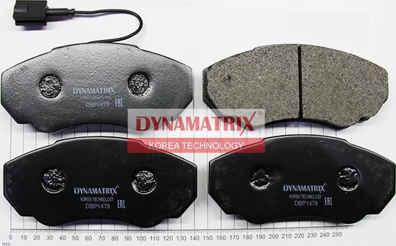Dynamatrix DBP1478 - Bremžu uzliku kompl., Disku bremzes autodraugiem.lv