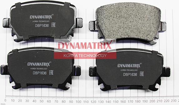 Dynamatrix DBP1636 - Bremžu uzliku kompl., Disku bremzes autodraugiem.lv
