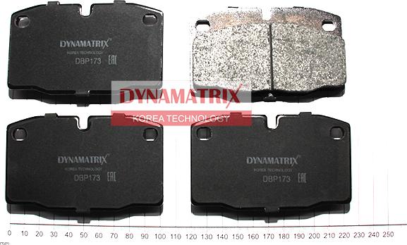 Dynamatrix DBP173 - Bremžu uzliku kompl., Disku bremzes autodraugiem.lv