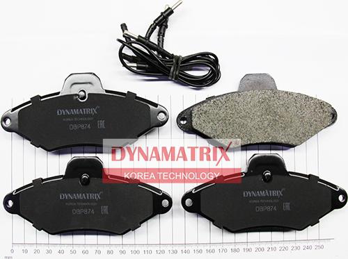 Dynamatrix DBP874 - Bremžu uzliku kompl., Disku bremzes autodraugiem.lv