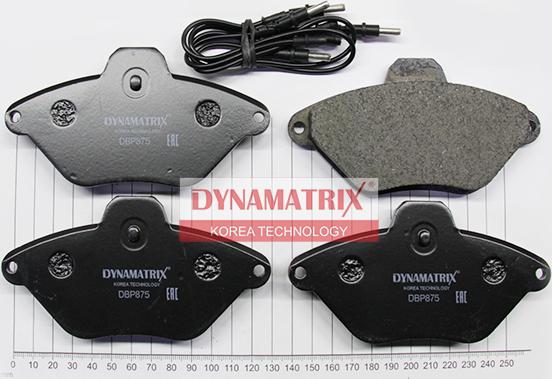 Dynamatrix DBP875 - Bremžu uzliku kompl., Disku bremzes autodraugiem.lv