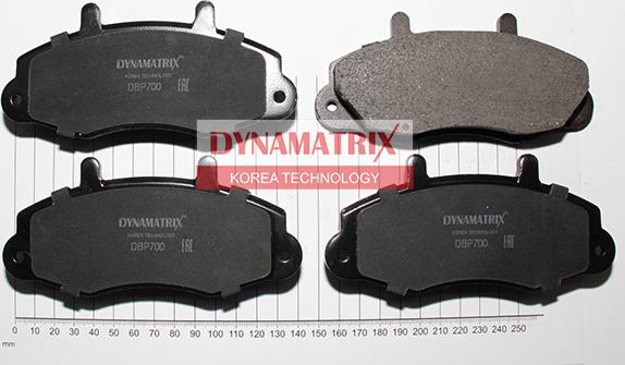 Dynamatrix DBP700 - Bremžu uzliku kompl., Disku bremzes autodraugiem.lv