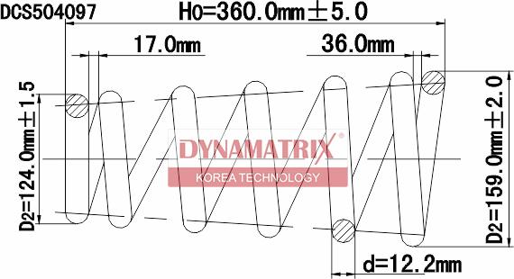 Dynamatrix DCS504097 - Balstiekārtas atspere autodraugiem.lv