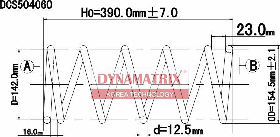 Dynamatrix DCS504060 - Balstiekārtas atspere autodraugiem.lv