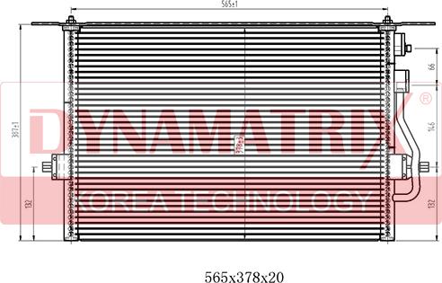Dynamatrix DR94308 - Kondensators, Gaisa kond. sistēma autodraugiem.lv