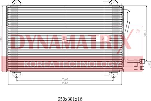 Dynamatrix DR94225 - Kondensators, Gaisa kond. sistēma autodraugiem.lv