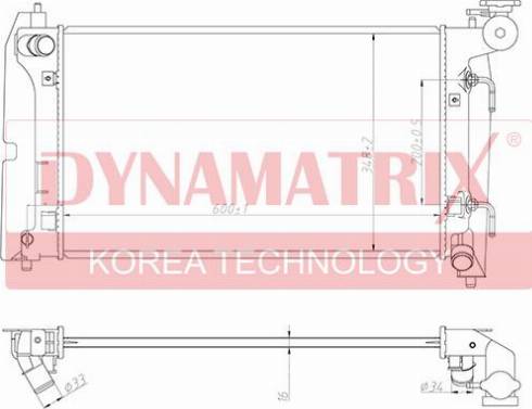 Dynamatrix DR64631 - Radiators, Motora dzesēšanas sistēma autodraugiem.lv