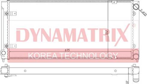 Dynamatrix DR640041 - Radiators, Motora dzesēšanas sistēma autodraugiem.lv