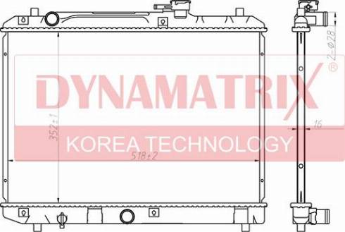 Dynamatrix DR64177 - Radiators, Motora dzesēšanas sistēma autodraugiem.lv