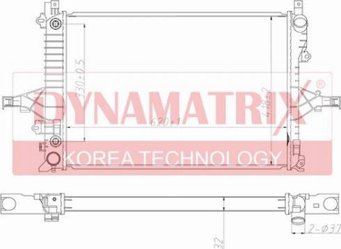 Dynamatrix DR65553A - Radiators, Motora dzesēšanas sistēma autodraugiem.lv