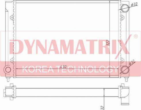 Dynamatrix DR651651 - Radiators, Motora dzesēšanas sistēma autodraugiem.lv