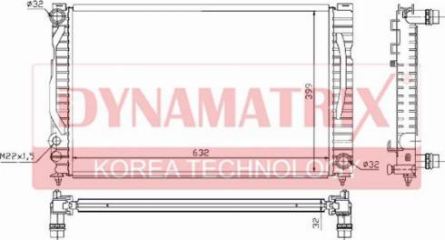 Dynamatrix DR60497 - Radiators, Motora dzesēšanas sistēma autodraugiem.lv