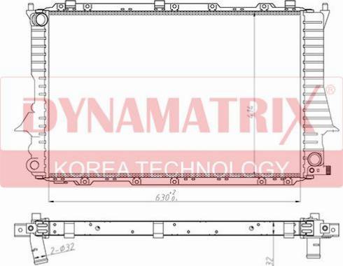 Dynamatrix DR60459 - Radiators, Motora dzesēšanas sistēma autodraugiem.lv