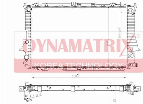 Dynamatrix DR60477 - Radiators, Motora dzesēšanas sistēma autodraugiem.lv