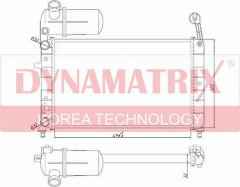 Dynamatrix DR61844 - Radiators, Motora dzesēšanas sistēma autodraugiem.lv