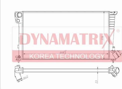 Dynamatrix DR61315 - Radiators, Motora dzesēšanas sistēma autodraugiem.lv