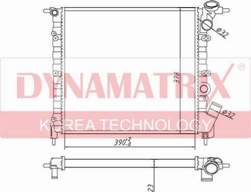 Dynamatrix DR63929 - Radiators, Motora dzesēšanas sistēma autodraugiem.lv