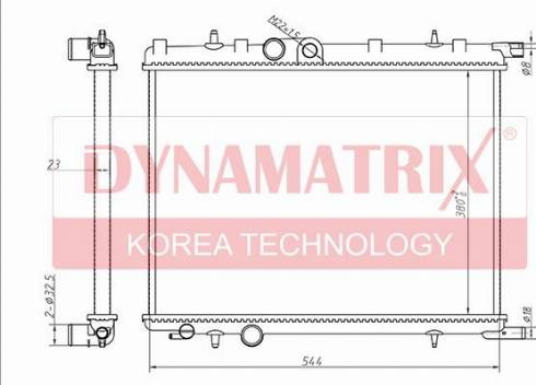 Dynamatrix DR63502A - Radiators, Motora dzesēšanas sistēma autodraugiem.lv