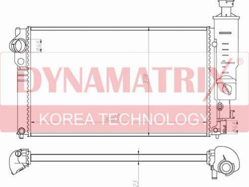 Dynamatrix DR63528 - Radiators, Motora dzesēšanas sistēma autodraugiem.lv