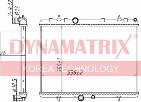 Dynamatrix DR63606A - Radiators, Motora dzesēšanas sistēma autodraugiem.lv