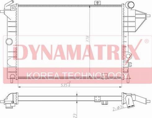 Dynamatrix DR630541 - Radiators, Motora dzesēšanas sistēma autodraugiem.lv