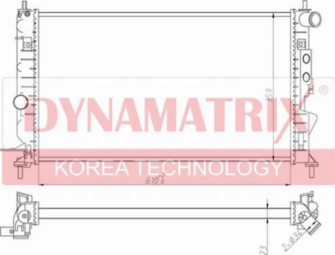 Dynamatrix DR630121 - Radiators, Motora dzesēšanas sistēma autodraugiem.lv