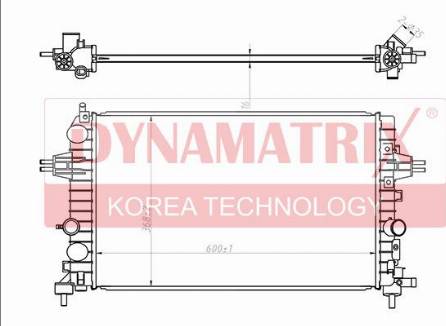 Dynamatrix DR63028A - Radiators, Motora dzesēšanas sistēma autodraugiem.lv