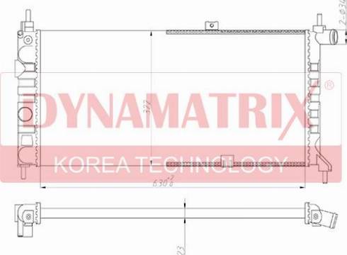 Dynamatrix DR632731 - Radiators, Motora dzesēšanas sistēma autodraugiem.lv