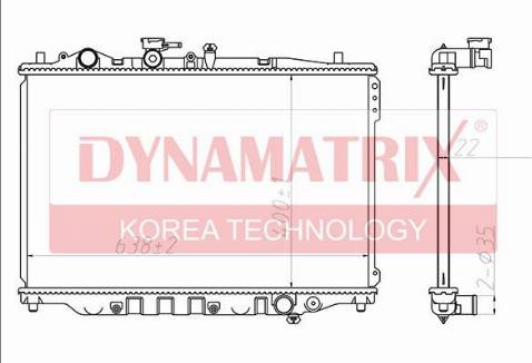 Dynamatrix DR62405A - Radiators, Motora dzesēšanas sistēma autodraugiem.lv
