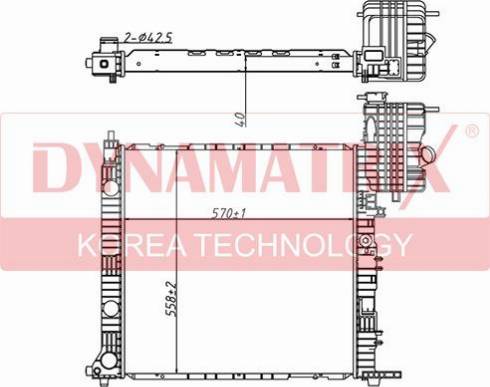 Dynamatrix DR62559A - Radiators, Motora dzesēšanas sistēma autodraugiem.lv