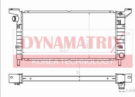 Dynamatrix DR621541 - Radiators, Motora dzesēšanas sistēma autodraugiem.lv