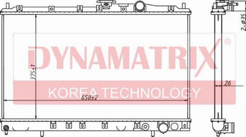 Dynamatrix DR62839 - Radiators, Motora dzesēšanas sistēma autodraugiem.lv