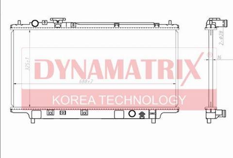 Dynamatrix DR62383A - Radiators, Motora dzesēšanas sistēma autodraugiem.lv