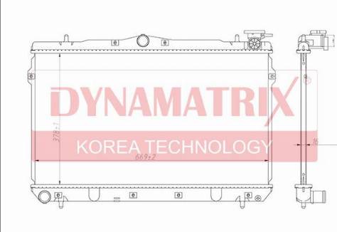 Dynamatrix DR62298 - Radiators, Motora dzesēšanas sistēma autodraugiem.lv