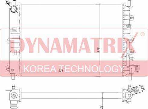 Dynamatrix DR62217A - Radiators, Motora dzesēšanas sistēma autodraugiem.lv