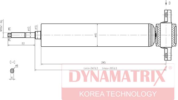 Dynamatrix DSA444050 - Amortizators autodraugiem.lv