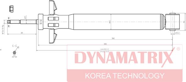Dynamatrix DSA443209 - Amortizators autodraugiem.lv