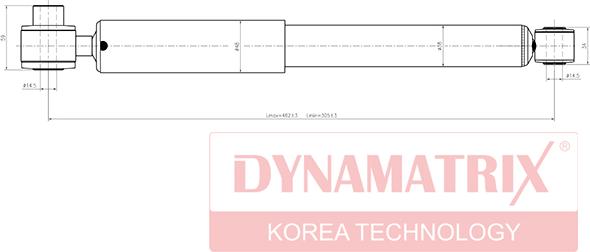 Dynamatrix DSA551804 - Amortizators autodraugiem.lv
