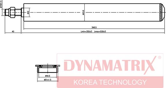 Dynamatrix DSA665063 - Amortizators autodraugiem.lv