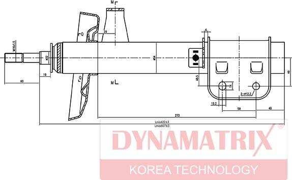 Dynamatrix DSA634021 - Amortizators autodraugiem.lv